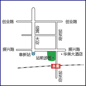 辽宁省阜新市海州区﻿公铁立交桥三面翻广告牌 - 点位图