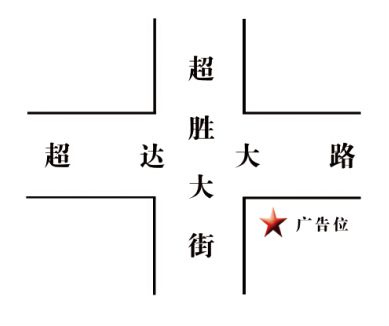 吉林省长春市朝阳区超达大路户外围挡广告 - 点位图