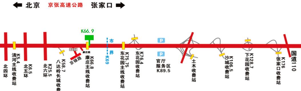 北京市京藏高速（北京段）进京k66.9户外广告牌 - 点位图