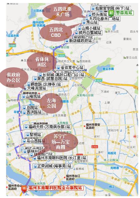 福建省福州市132路3A级公交车车身户外广告 - 点位图