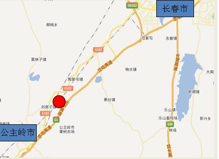 吉林省公主岭市京哈高速长春至四平K922.5公里广告牌 - 点位图
