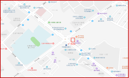 玉溪-龙发酒店正墙LED屏 - 点位图