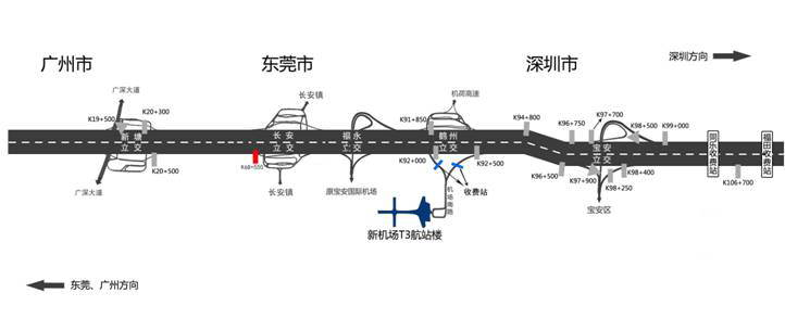 广东省广州市增城区新塘段南行K32+000户外大牌 - 点位图