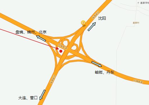 辽宁省沈阳市沈大高速鞍山段121.5km处户外大牌 - 点位图